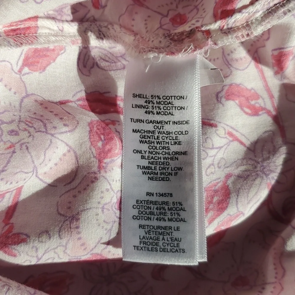 Vineyard Vines Nora Pintuck Dress, Size S, Pink, White & Purple - Picture 11 of 11
